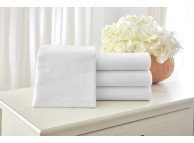 78"x80"x15" Five Star T-300 100% Cotton with Dryfast Technology King Solid White Fitted Sheet